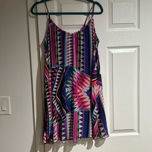Vibrant color shift dress